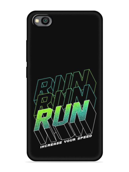 Run Embossed Soft Silicone Case for Xiaomi Redmi Go Zapvi