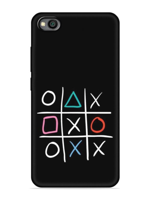 Super Neon Tic-Tac-Toe Embossed Soft Silicone Case for Xiaomi Redmi Go Zapvi