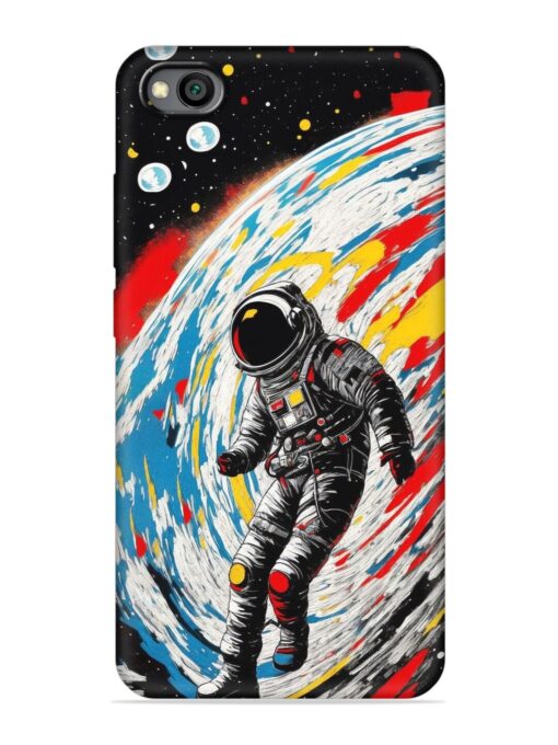 Astronaut Art Embossed Soft Silicone Case for Xiaomi Redmi Go Zapvi