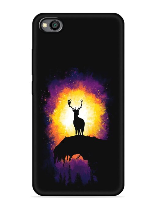 Elk Animal Art Embossed Soft Silicone Case for Xiaomi Redmi Go