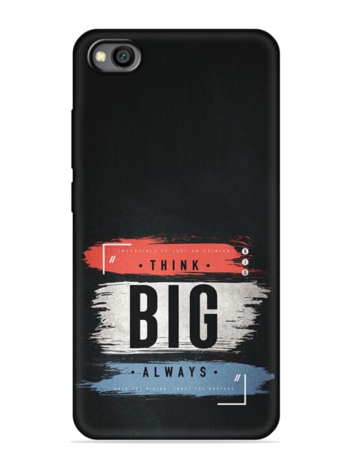 Think Big Always Embossed Soft Silicone Case for Xiaomi Redmi Go Zapvi