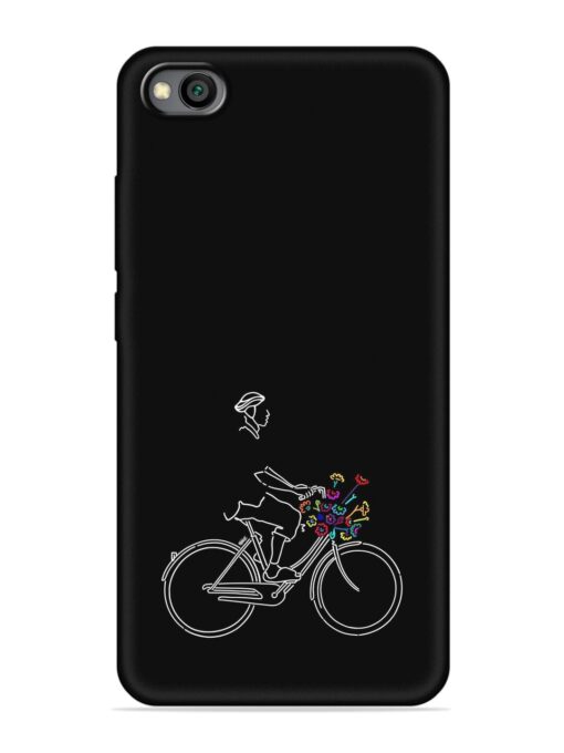 Minimalist Cycle Art Embossed Soft Silicone Case for Xiaomi Redmi Go