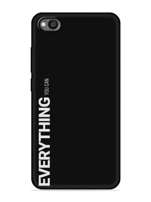 Everything You Can Embossed Soft Silicone Case for Xiaomi Redmi Go Zapvi