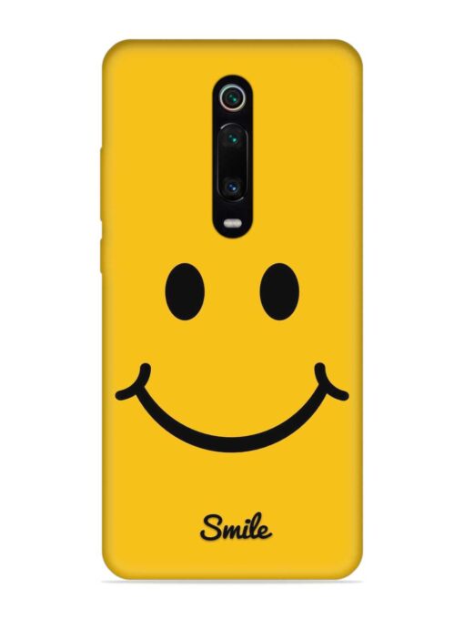 Yellow Smiley Embossed Soft Silicone Case for Xiaomi Redmi K20 Zapvi