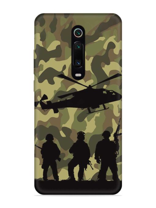 Army Heros Embossed Soft Silicone Case for Xiaomi Redmi K20 Zapvi