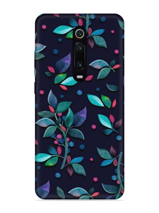 Decorative Watercolor Flower Embossed Soft Silicone Case for Xiaomi Redmi K20