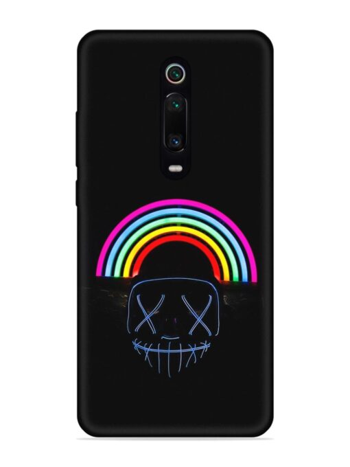 Mask Rainbow Embossed Soft Silicone Case for Xiaomi Redmi K20 Zapvi