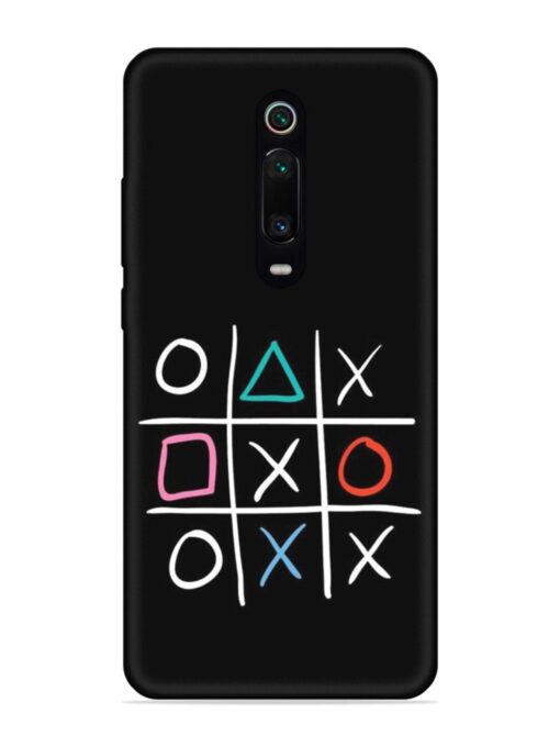 Super Neon Tic-Tac-Toe Embossed Soft Silicone Case for Xiaomi Redmi K20 Zapvi