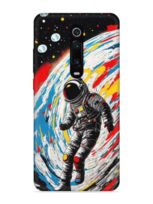 Astronaut Art Embossed Soft Silicone Case for Xiaomi Redmi K20