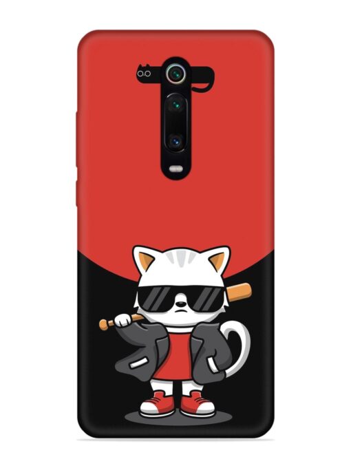 Cool Little Bear Cartoon Embossed Soft Silicone Case for Xiaomi Redmi K20