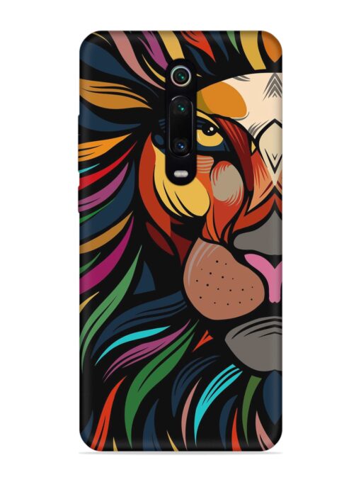 Trippy Lion Art Embossed Soft Silicone Case for Xiaomi Redmi K20