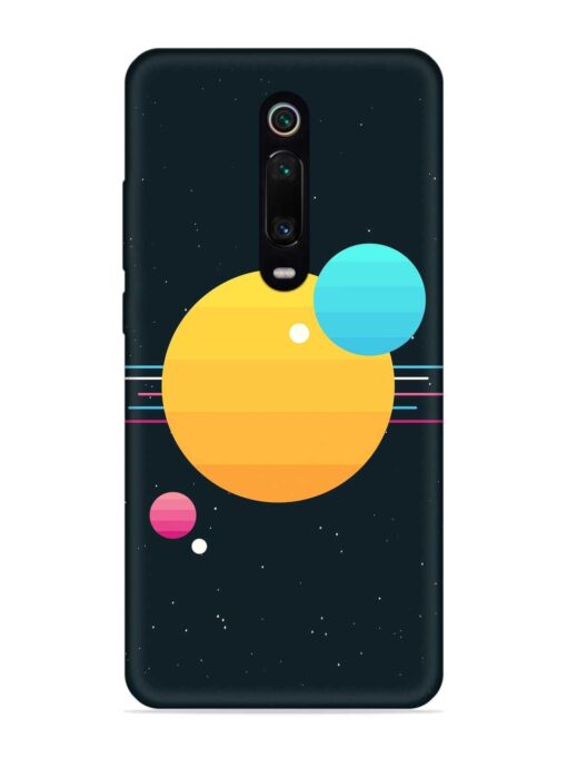 Round Vector Art Embossed Soft Silicone Case for Xiaomi Redmi K20 Pro