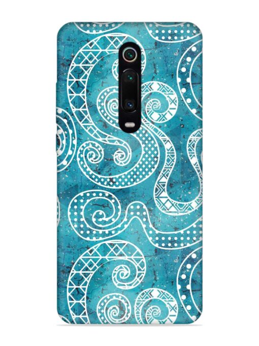 Vintage Curved Seamless Embossed Soft Silicone Case for Xiaomi Redmi K20 Pro