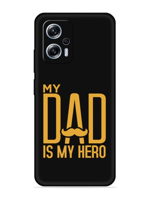 My Dad Is My Hero Embossed Soft Silicone Case for Xiaomi Redmi K50I (5G) Zapvi