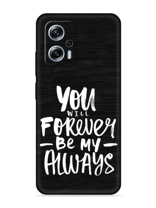 You Will Forever Embossed Soft Silicone Case for Xiaomi Redmi K50I (5G) Zapvi