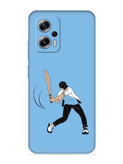 Cricket Gully Boy Embossed Soft Silicone Case for Xiaomi Redmi K50I (5G) Zapvi