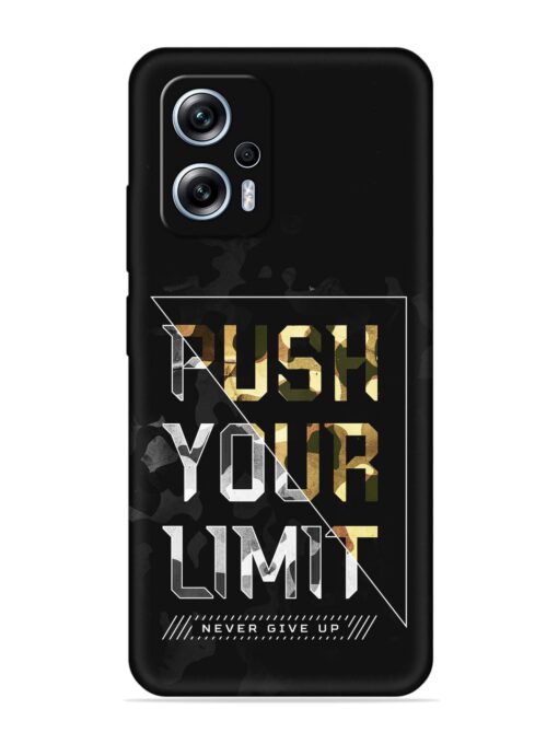 Push Your Limits Embossed Soft Silicone Case for Xiaomi Redmi K50I (5G) Zapvi