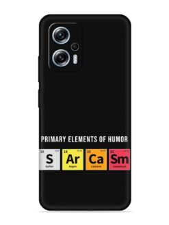 Primary Elements Humor Embossed Soft Silicone Case for Xiaomi Redmi K50I (5G)