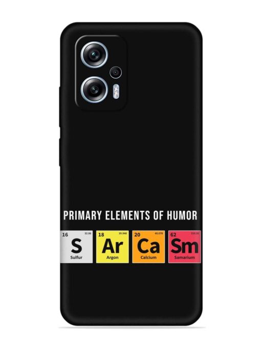 Primary Elements Humor Embossed Soft Silicone Case for Xiaomi Redmi K50I (5G) Zapvi