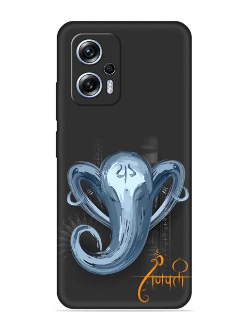 Illustration Lord Ganpati Embossed Soft Silicone Case for Xiaomi Redmi K50I (5G) Zapvi