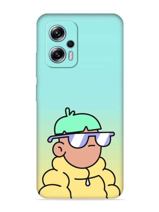 Doodles Cool Character Embossed Soft Silicone Case for Xiaomi Redmi K50I (5G) Zapvi