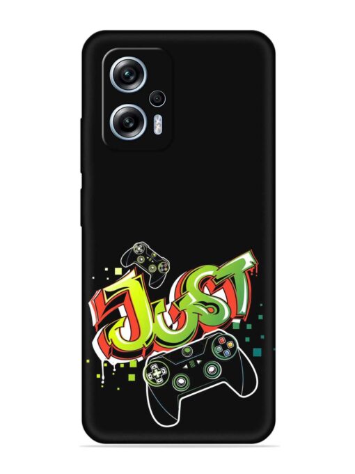 Graffiti Gamepad Illustration Embossed Soft Silicone Case for Xiaomi Redmi K50I (5G)