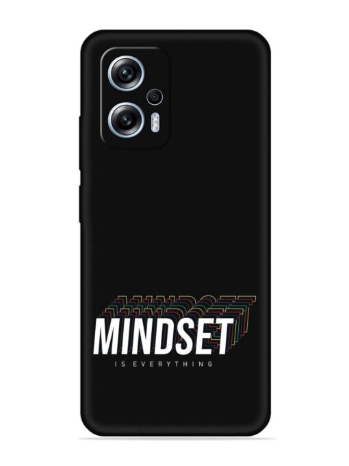 Mindset Everything Slogan Embossed Soft Silicone Case for Xiaomi Redmi K50I (5G)