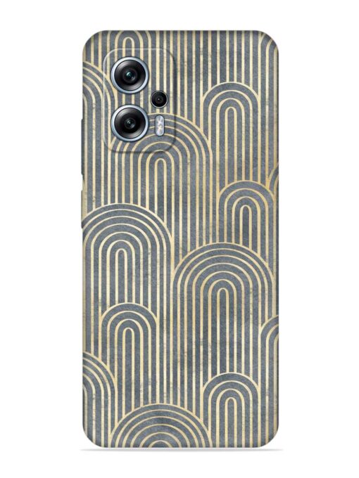 Art Deco Style Embossed Soft Silicone Case for Xiaomi Redmi K50I (5G)