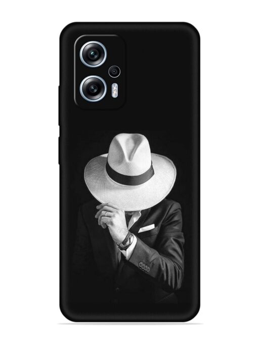 Men Under Hat Embossed Soft Silicone Case for Xiaomi Redmi K50I (5G)