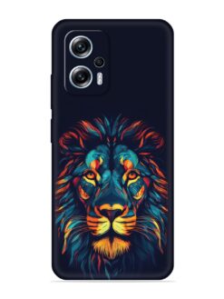 Colorful Lion Embossed Soft Silicone Case for Xiaomi Redmi K50I (5G)