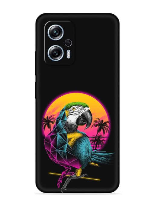 Rad Parrot Embossed Soft Silicone Case for Xiaomi Redmi K50I (5G)