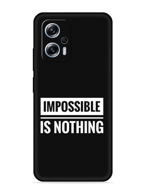 Impossible Is Nothing Embossed Soft Silicone Case for Xiaomi Redmi K50I (5G)