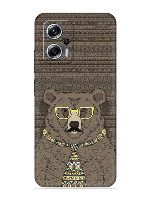 Grizzly Bear Embossed Soft Silicone Case for Xiaomi Redmi K50I (5G) Zapvi