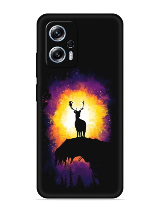 Elk Animal Art Embossed Soft Silicone Case for Xiaomi Redmi K50I (5G) Zapvi