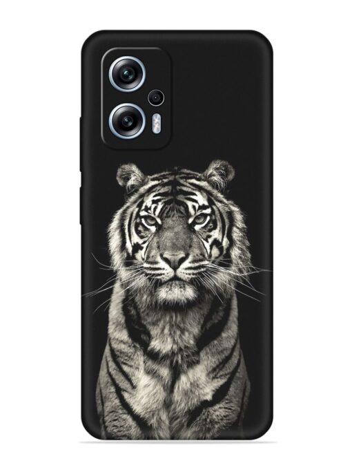 Tiger Art Embossed Soft Silicone Case for Xiaomi Redmi K50I (5G) Zapvi