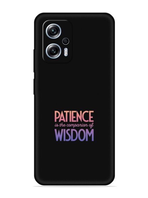 Patience Is The Embossed Soft Silicone Case for Xiaomi Redmi K50I (5G) Zapvi