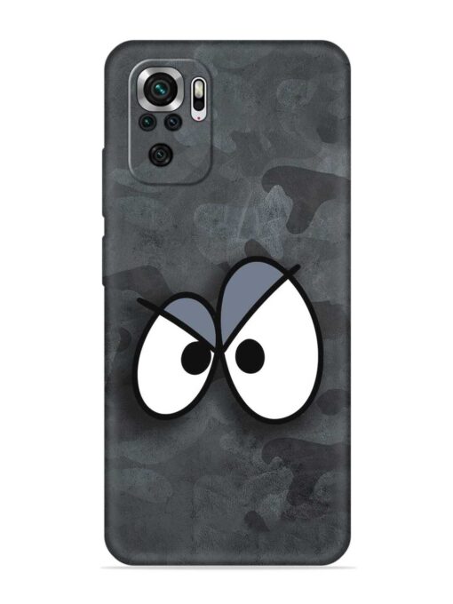 Big Eyes Night Mode Embossed Soft Silicone Case for Xiaomi Redmi Note 10 Zapvi