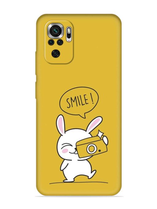 Hey Smile Please Embossed Soft Silicone Case for Xiaomi Redmi Note 10 Zapvi