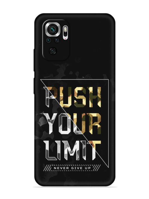 Push Your Limits Embossed Soft Silicone Case for Xiaomi Redmi Note 10