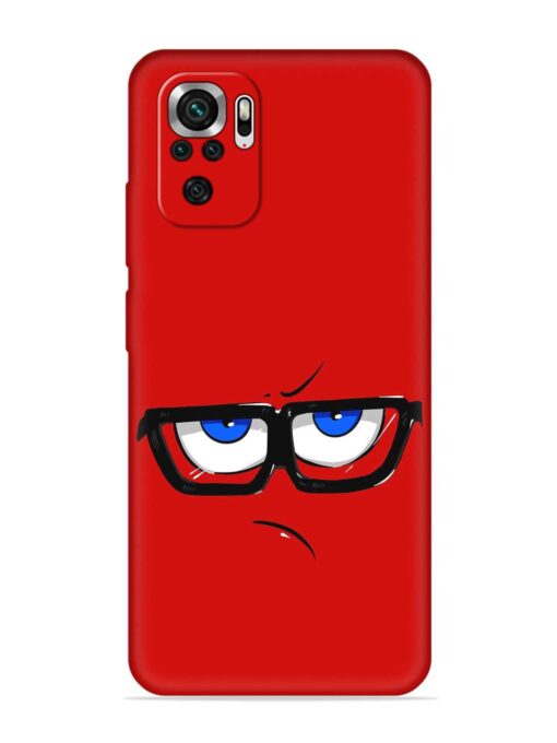 Rad Angry Face Embossed Soft Silicone Case for Xiaomi Redmi Note 10