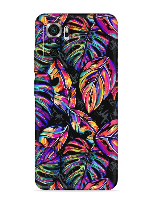 Tropical Seamless Vector Embossed Soft Silicone Case for Xiaomi Redmi Note 10 Zapvi