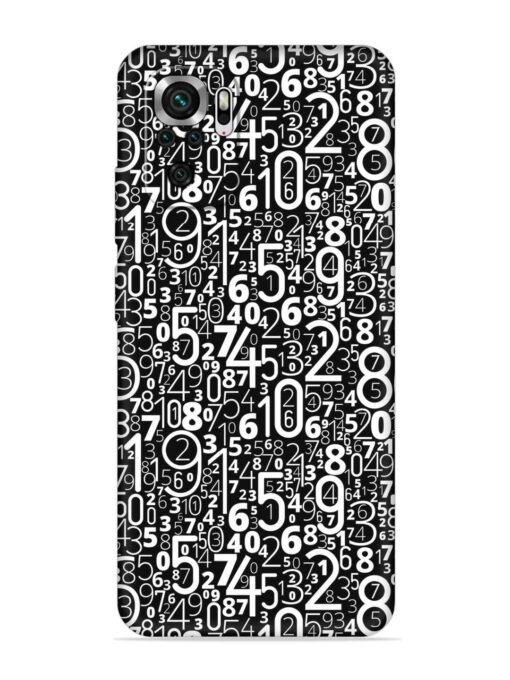 Many Numbers Different Embossed Soft Silicone Case for Xiaomi Redmi Note 10 Zapvi