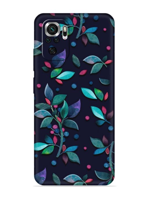 Decorative Watercolor Flower Embossed Soft Silicone Case for Xiaomi Redmi Note 10