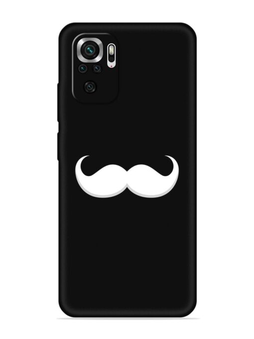 Mustache Vector Embossed Soft Silicone Case for Xiaomi Redmi Note 10 Zapvi