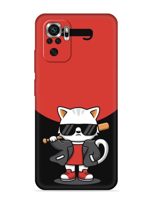 Cool Little Bear Cartoon Embossed Soft Silicone Case for Xiaomi Redmi Note 10 Zapvi