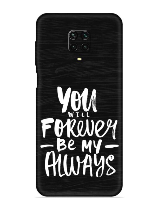 You Will Forever Embossed Soft Silicone Case for Xiaomi Redmi Note 10 Lite Zapvi