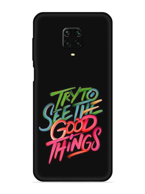 Try To See The Good Things Embossed Soft Silicone Case for Xiaomi Redmi Note 10 Lite