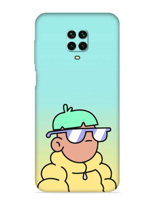 Doodles Cool Character Embossed Soft Silicone Case for Xiaomi Redmi Note 10 Lite Zapvi