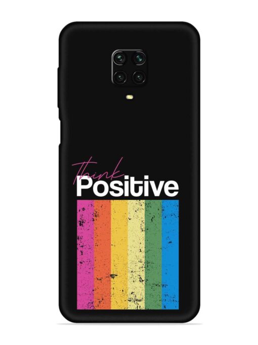 Think Positive Typography Embossed Soft Silicone Case for Xiaomi Redmi Note 10 Lite Zapvi