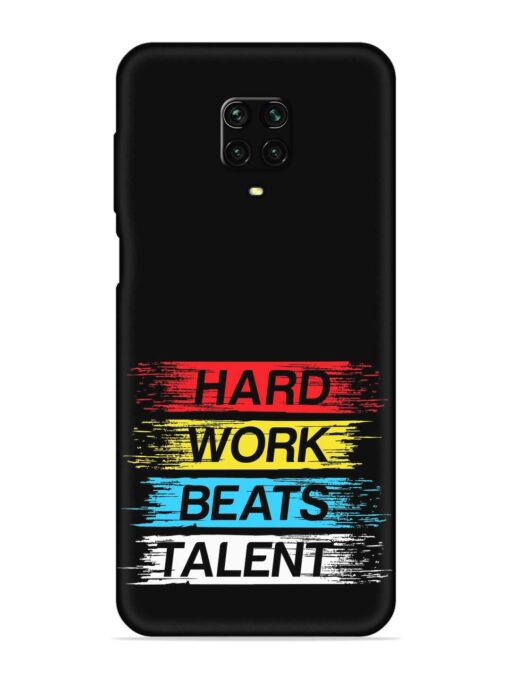 Hard Work Beats Embossed Soft Silicone Case for Xiaomi Redmi Note 10 Lite